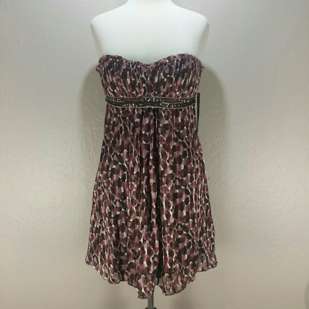 NWT BCBG MAXAZRIA  multicolor cocktail dress B29
